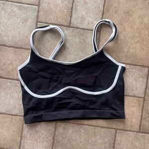 Fashion Nova Black and White Sports Bra